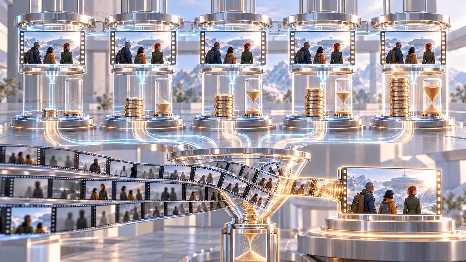 Identical clip lengths produce sharply different token stacks and waits before a shot-ratio funnel multiplies the real production cost.