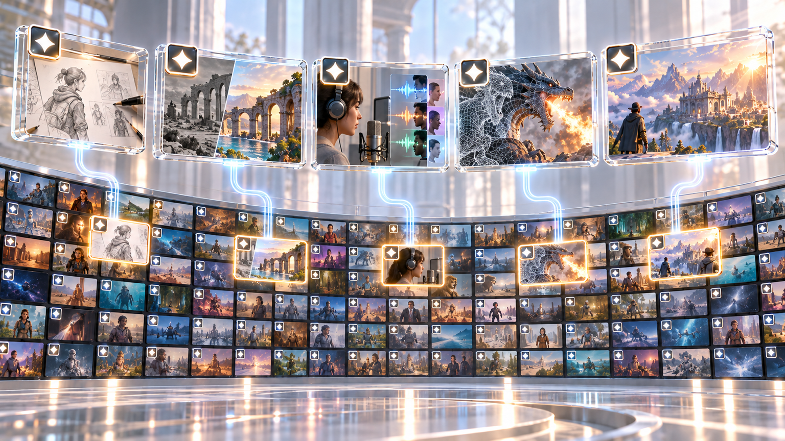 The same small AI-use badge sits on hundreds of titles whose actual uses range from a sketch to extensive generated sequences.