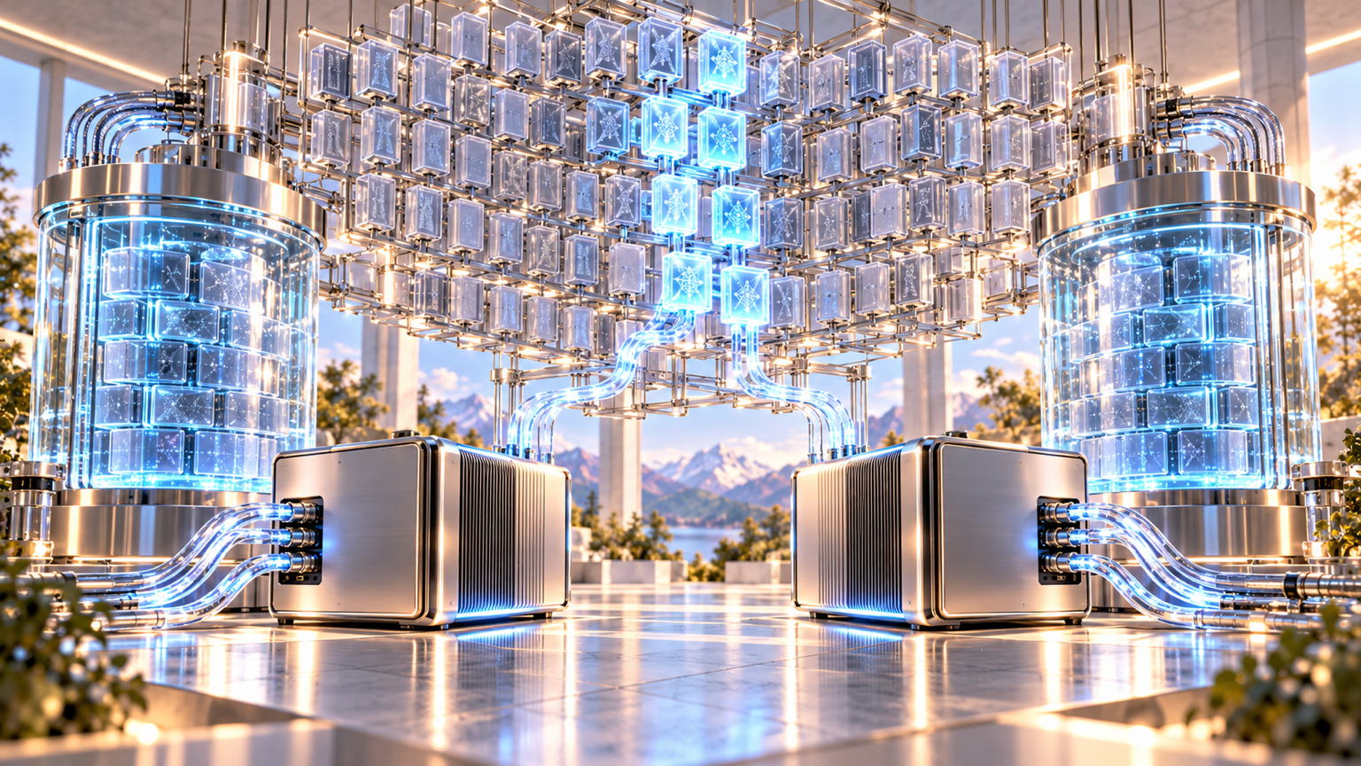 Exactly two high-capacity local workstations support enormous unified-memory reservoirs and a vast model lattice whose active expert path is only a narrow subset.